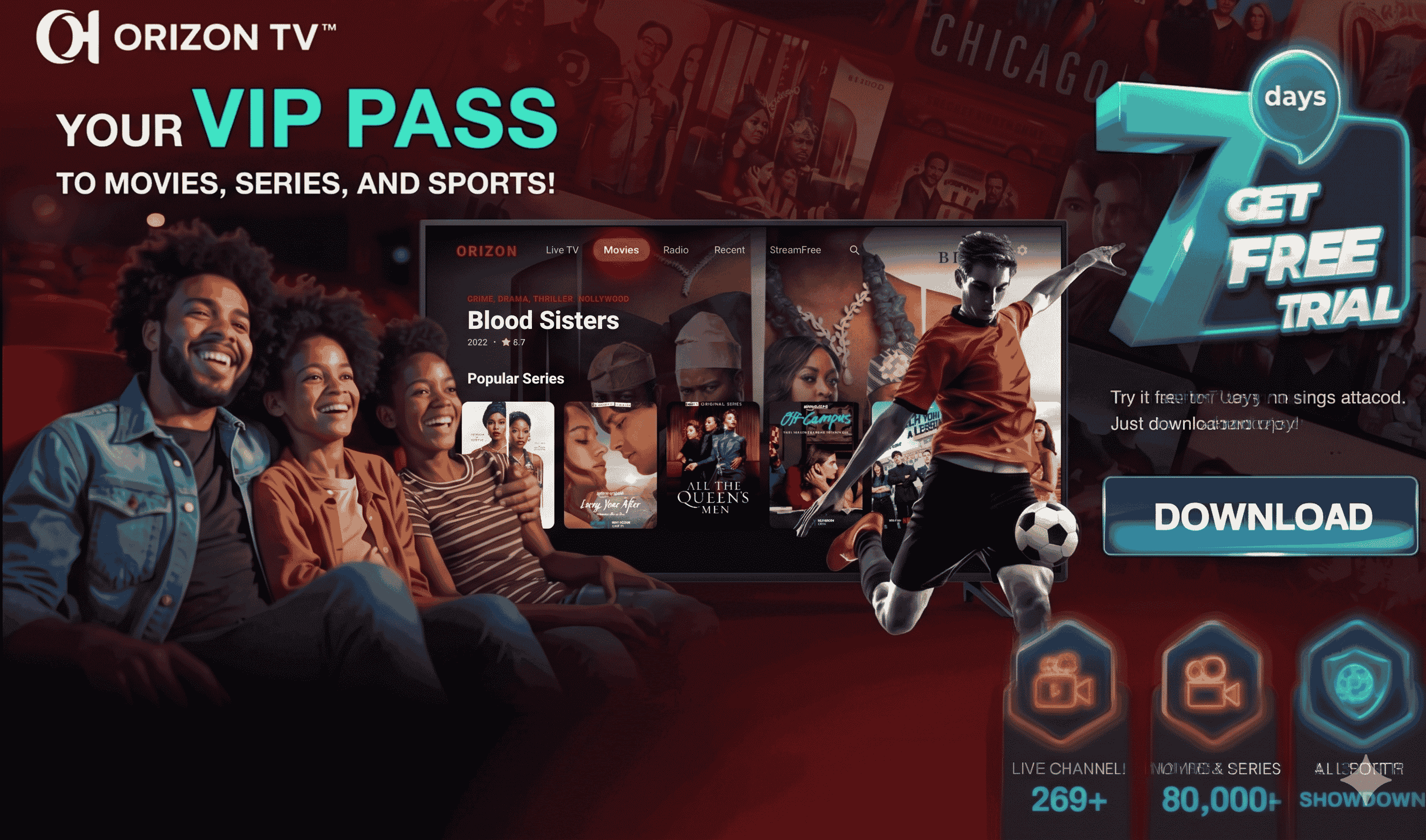 Orizon TV — movies, series and sports streaming